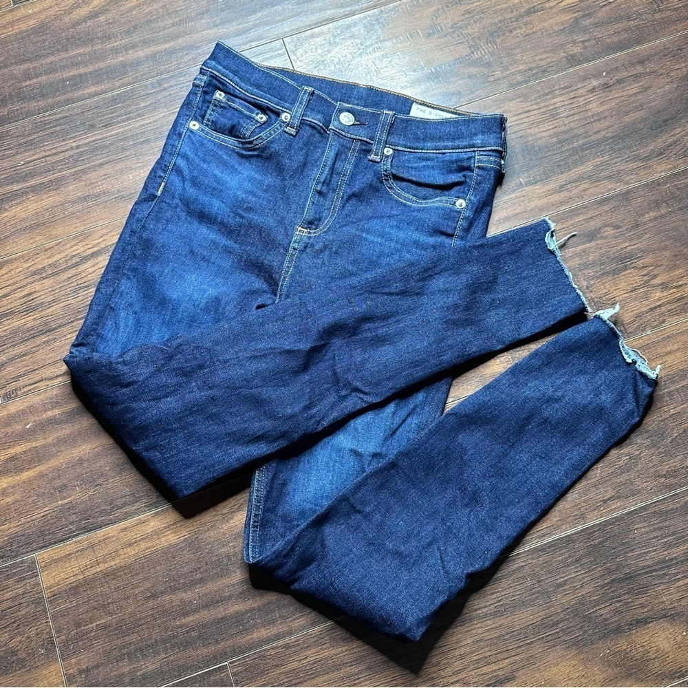 rag & bone 10 Inch High Rise Ankle Skinny Jeans